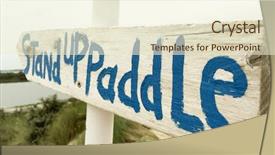  Presentation with search term - Slides consisting of aubs - signpost showing the term stand background and a cream colored foreground