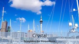  Presentation with new zealand - Amazing slides having auckland skyline in cbd central backdrop and a  colored foreground