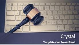  Presentation with auction - Slide deck with auction bid or legal law background and a ocean colored foreground