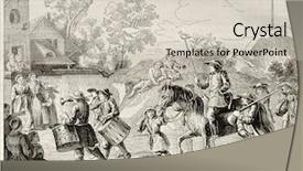  Presentation with shooting - PPT theme enhanced with auction art - auctioneers coming before shooting competitions background and a soft green colored foreground