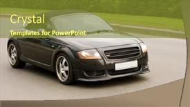  Presentation with luxury car - Audience pleasing theme consisting of audi-tt-sportscar-car backdrop and a gold colored foreground