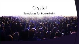  Presentation with luminous - Presentation design consisting of audience is watching a luminous background and a white colored foreground