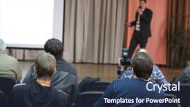  Presentation with acting - Slides enhanced with audience listens to the acting background and a  colored foreground