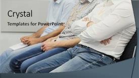  Presentation with acting - Colorful presentation theme enhanced with audience listens to the acting backdrop and a  colored foreground