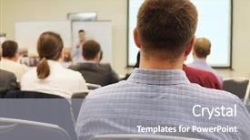  Presentation with acting - Slides with audience listens to the acting background and a  colored foreground