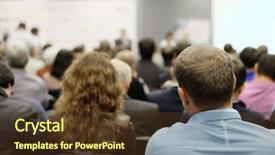  Presentation with acting - Slides having audience listens to the acting background and a  colored foreground