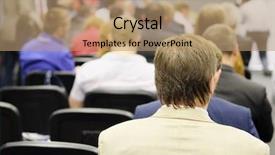  Presentation with acting - PPT theme with audience listens to the acting background and a  colored foreground