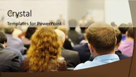  Presentation with acting - Colorful theme enhanced with audience listens to the acting backdrop and a lemonade colored foreground