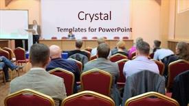  Presentation with acting - PPT theme featuring audience listens to the acting background and a lemonade colored foreground