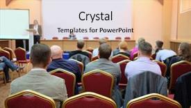  Presentation with acting - PPT theme consisting of audience listens to the acting background and a  colored foreground