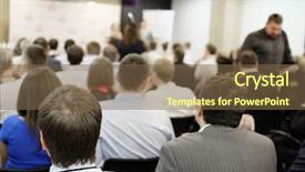  Presentation with acting - Colorful PPT layouts enhanced with audience listens to the acting backdrop and a  colored foreground