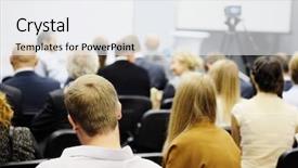  Presentation with acting - Colorful theme enhanced with audience listens to the acting backdrop and a  colored foreground