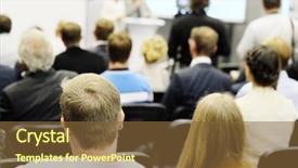  Presentation with acting - Theme featuring audience listens to the acting background and a  colored foreground