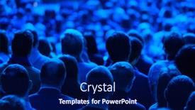  Presentation with audience - Amazing PPT theme having audience-listens-to-the-lecturer and a  colored foreground