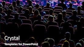  Presentation with audience - Theme featuring audience listens to the speech background and a black colored foreground