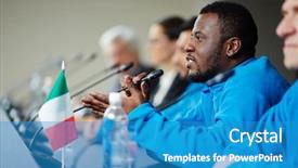  Presentation with questions - Presentation with audience while asking questions background and a teal colored foreground