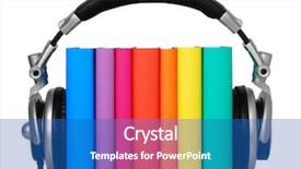  Presentation with audio book - Theme enhanced with audio book background and a teal colored foreground