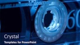  Presentation with audio tape - Cool new presentation theme with sonic - audio cassette tape background backdrop and a navy blue colored foreground