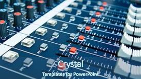  Presentation with audio - Cool new presentation with audio mixer with shallow depth backdrop and a ocean colored foreground