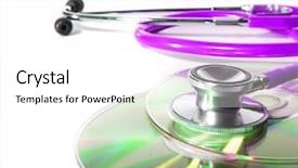  Presentation with audio - Amazing slides having audio science - pink stethoscope and a cd backdrop and a white colored foreground