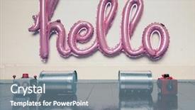  Presentation with signal - Theme with audio signal - retro robots on tin can background and a ocean colored foreground