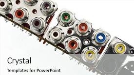  Presentation with connector - Theme having audio visual information - connector background and a white colored foreground