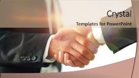  Presentation with giving - Amazing PPT theme having audit contract - business men giving a handshake backdrop and a  colored foreground