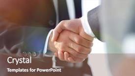  Presentation with giving - Colorful presentation design enhanced with audit contract - business men giving a handshake backdrop and a  colored foreground