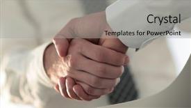  Presentation with giving - PPT layouts with audit contract - business men giving a handshake background and a  colored foreground