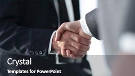  Presentation with business - Beautiful PPT theme featuring audit contract - business men giving a handshake backdrop and a  colored foreground