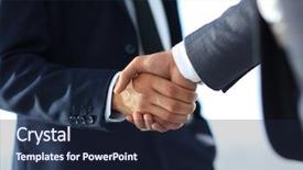  Presentation with handshake - PPT layouts having audit contract - business men giving a handshake background and a  colored foreground