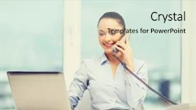  Presentation with audit - Beautiful presentation theme featuring audit contract - business technology and communication concept backdrop and a sky blue colored foreground