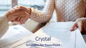  Presentation with insurance - Cool new slides with audit contract - humans striking insurance deal backdrop and a sky blue colored foreground