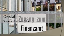  Presentation with blocked - PPT theme with audit corporate governance - access to a tax office background and a light gray colored foreground