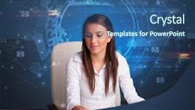  Presentation with audit - PPT theme enhanced with audit financial statements - manager in front background and a  colored foreground