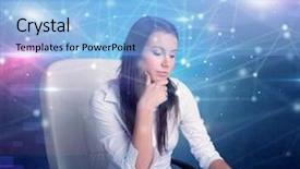  Presentation with audit - Cool new presentation design with audit financial statements - manager in front backdrop and a light blue colored foreground