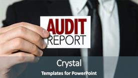  Presentation with governance - Amazing theme having audit report backdrop and a ocean colored foreground