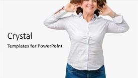  Presentation with businees - Presentation design having auditing - beautiful middle ager senior businees background and a white colored foreground