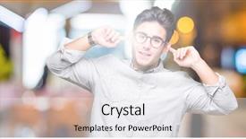  Presentation with glasses - Amazing presentation theme having auditing - young handsome man wearing glasses backdrop and a white colored foreground