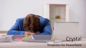  Presentation with working of lung - Slide deck enhanced with auditor - young attractive businessman working background and a light gray colored foreground