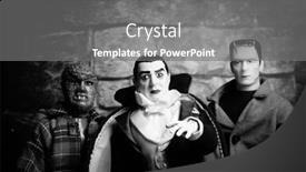  Presentation with vintage movie - Colorful presentation enhanced with aug-18-2019-halloween-concept backdrop and a gray colored foreground