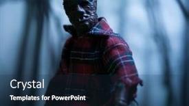  Presentation with action movie - Presentation consisting of aug-9-2019-horror-movie background and a navy blue colored foreground