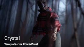  Presentation with action movie - Beautiful presentation design featuring aug-9-2019-horror-movie backdrop and a black colored foreground