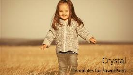 Presentation with happy new year 2022 - Beautiful slides featuring august - happy two year old girl backdrop and a gold colored foreground