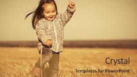  Presentation with happy new year 2022 - Audience pleasing PPT theme consisting of august - happy two year old girl backdrop and a gold colored foreground