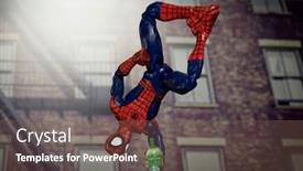  Presentation with spiderman - Beautiful presentation theme featuring august-19-2020-superhero-spiderman backdrop and a violet colored foreground