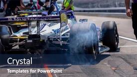  Presentation with raceway - PPT theme featuring august-19-2022-madison-il background and a navy blue colored foreground