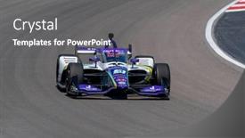  Presentation with raceway - Presentation theme with august-19-2022-madison-il background and a gray colored foreground