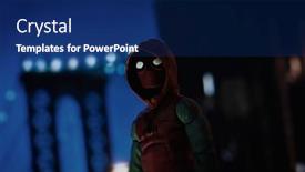  Presentation with spiderman - Audience pleasing PPT theme consisting of august-2-2020-scene backdrop and a navy blue colored foreground