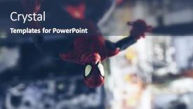  Presentation with spiderman - PPT theme enhanced with august-2-2020-scene background and a ocean colored foreground